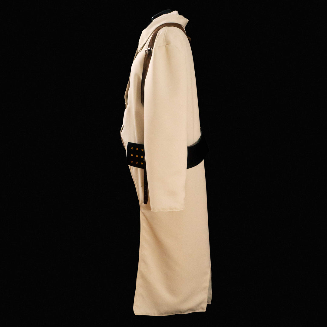 TF2 Medic Lab Coat in cotton fabric for cosplay featuring 3 buttons and one pouch as seen in Meet the Real Medic