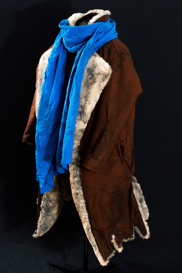 Full set of Caleb Widogast' Cosplay from Critical Role Campaign 1! Includes the level 1: Fur Coat, Scarf, Undercoat, Bandages with the Spell book Holster being an option! Either all clean or weathered.