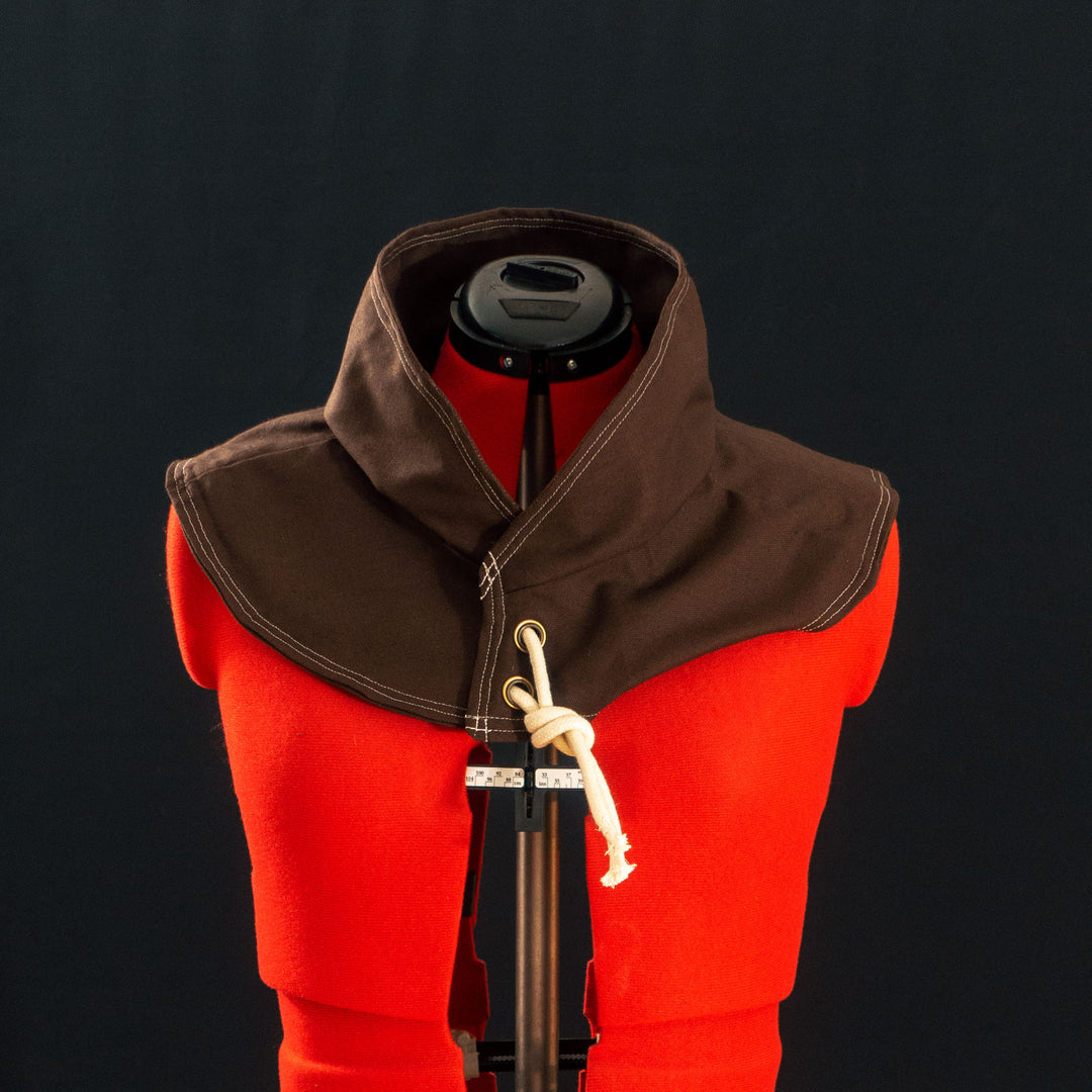 Caleb Widogast' Level 1 Undercoat from Critical Role Campaign 2! Made with demi-natte cotton canvas that has a separate neck piece. Comes either clean or weathered, good for cosplay or LARP!