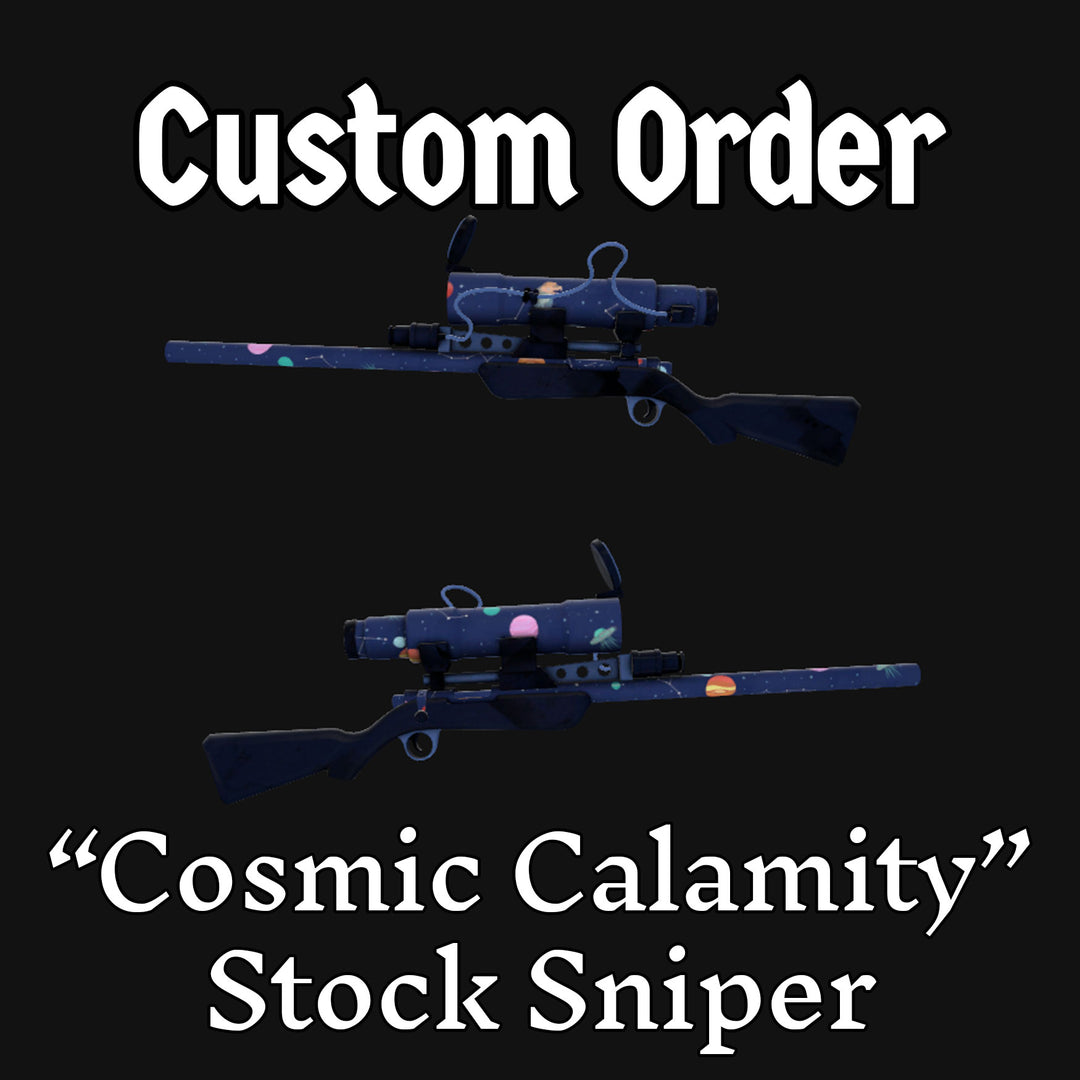 CUSTOM ORDER - Cosmic Calamity Stock Sniper Rifle