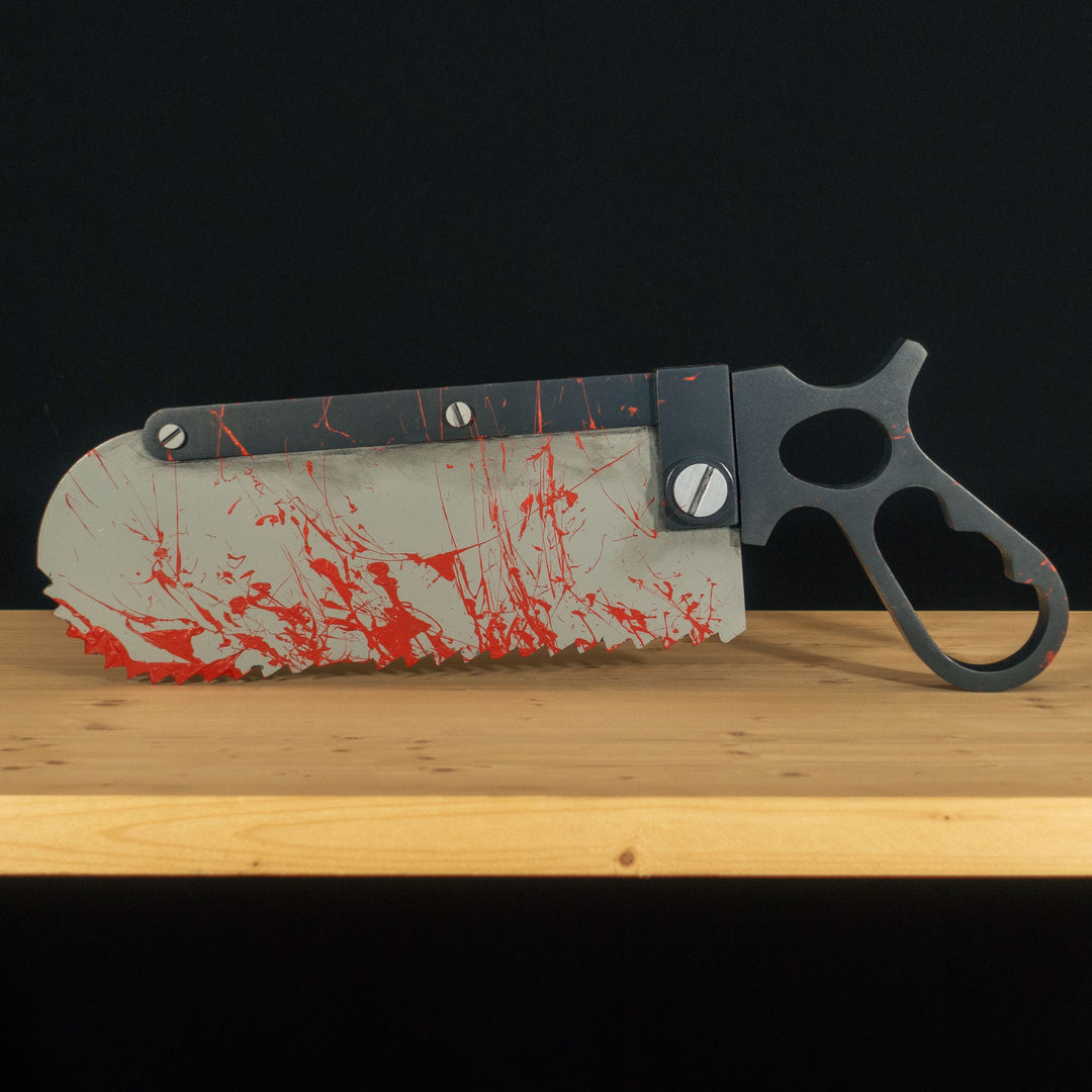 A TF2 Medic Bone Saw cosplay prop! Comes in Festive and bloodied version!