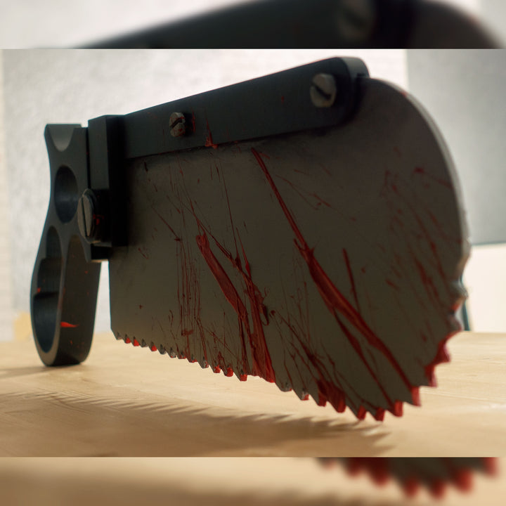 A TF2 Medic Bone Saw cosplay prop! Comes in Festive and bloodied version!