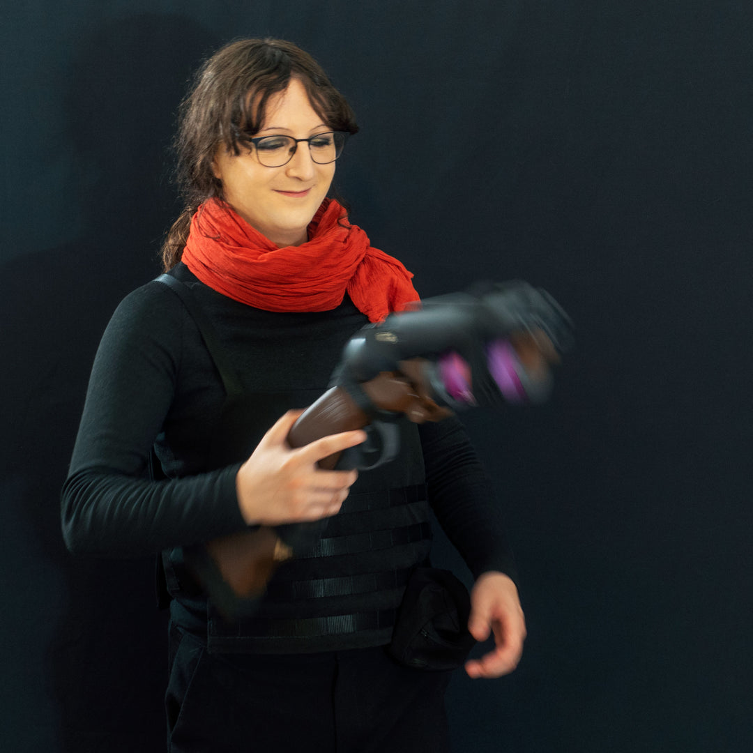 A TF2 Scout Soda Popper with moving parts, fake cartridges that slot in and wooden element! 