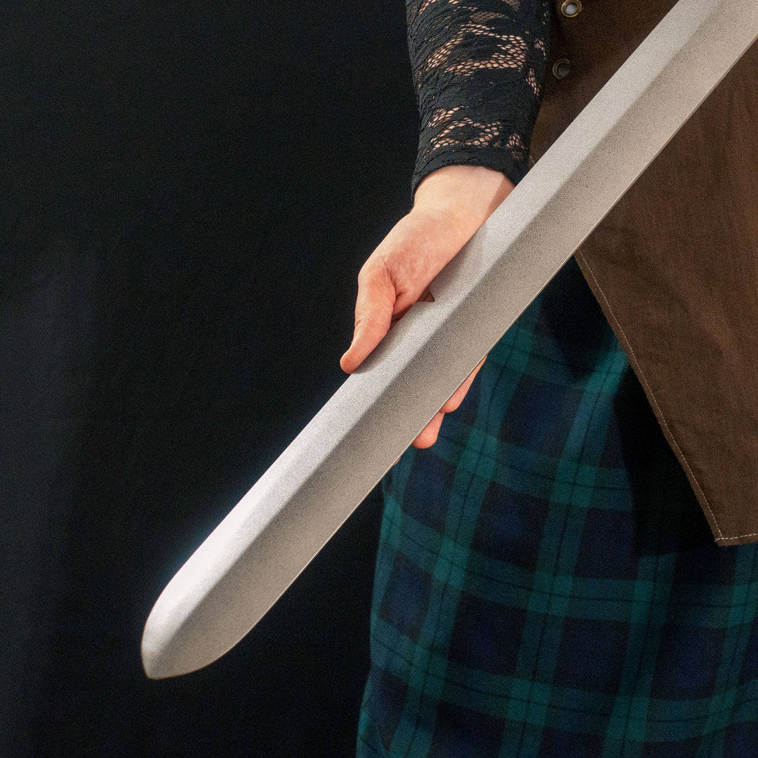 A TF2 Demoman Eyelander prop for cosplay or collection with or without blood and purple sheen! Full scale dull sword with a historically accurate weight.