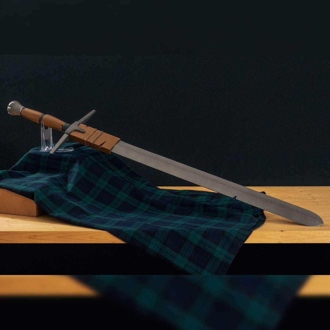 A TF2 Demoman Eyelander prop for cosplay or collection with or without blood and purple sheen! Full scale dull sword with a historically accurate weight.