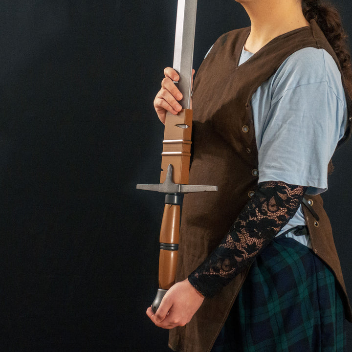 A TF2 Demoman Eyelander prop for cosplay or collection with or without blood and purple sheen! Full scale dull sword with a historically accurate weight.