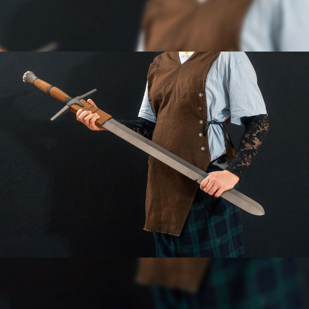 A TF2 Demoman Eyelander prop for cosplay or collection with or without blood and purple sheen! Full scale dull sword with a historically accurate weight.