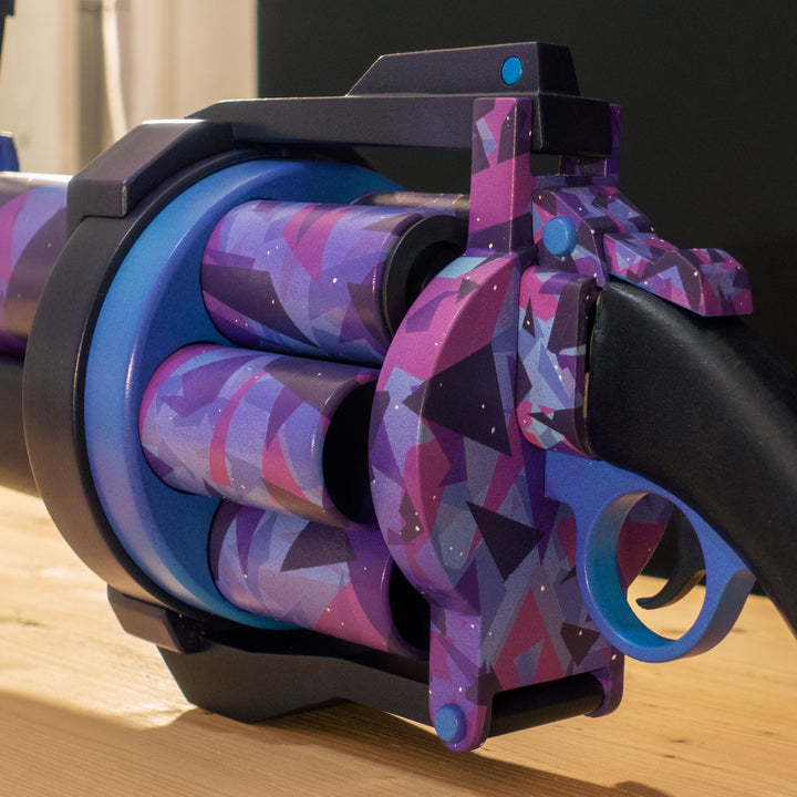 A 1:1 Pipe Launcher replica from TF2 with moving parts AND the Frozen Aurora skin to serve as either cosplay or collection prop!