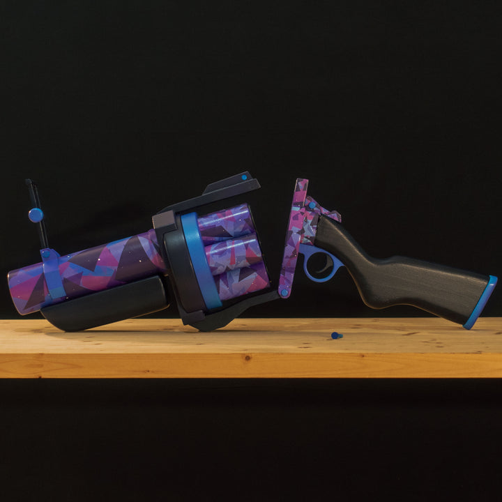 A 1:1 Pipe Launcher replica from TF2 with moving parts AND the Frozen Aurora skin to serve as either cosplay or collection prop!