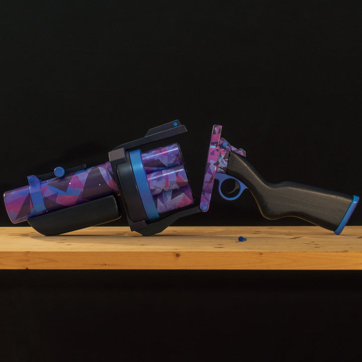 A 1:1 Pipe Launcher replica from TF2 with moving parts AND the Frozen Aurora skin to serve as either cosplay or collection prop!