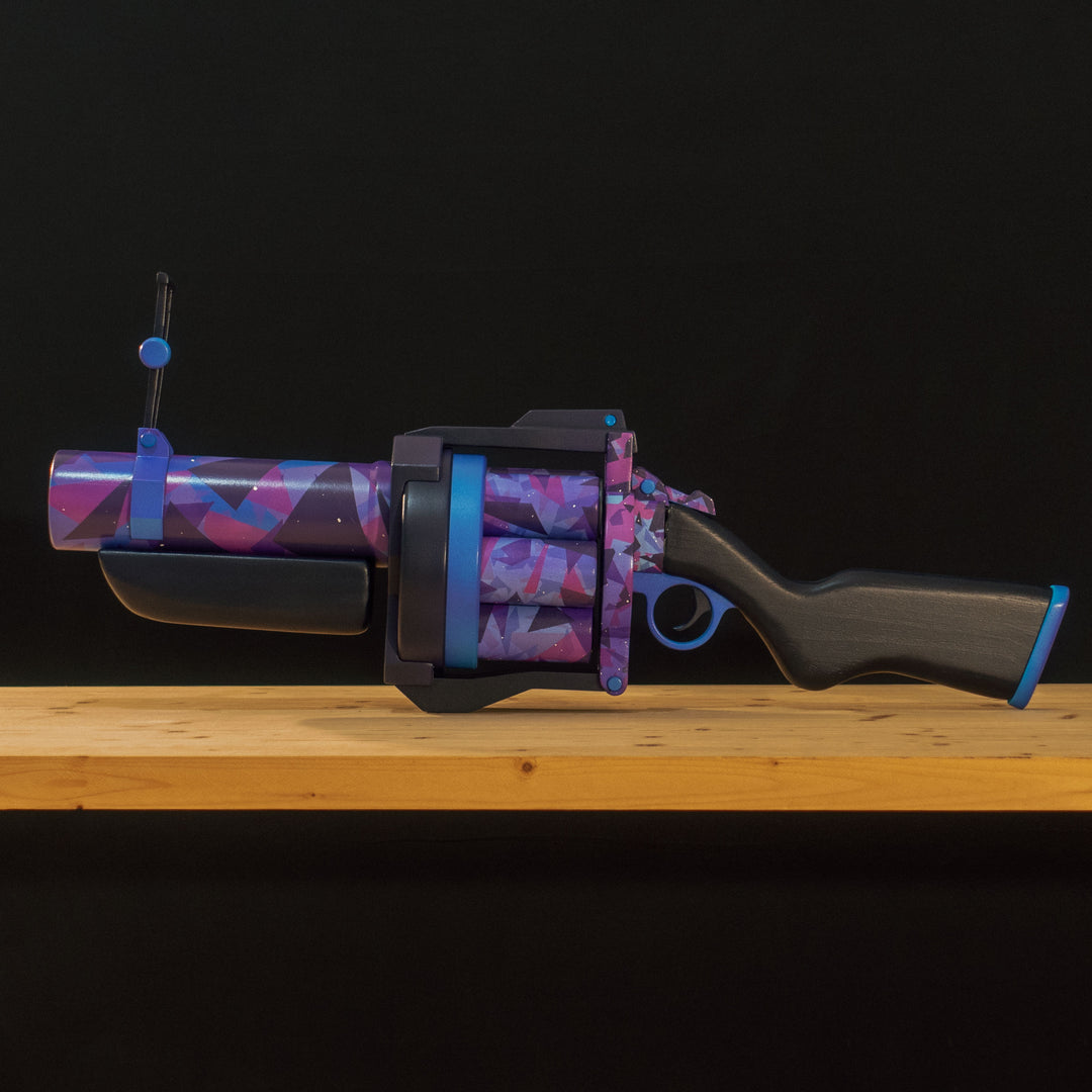 A 1:1 Pipe Launcher replica from TF2 with moving parts AND the Frozen Aurora skin to serve as either cosplay or collection prop!