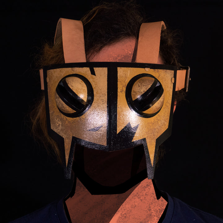 A Leper Mask cosplay prop from Darkest Dungeon! Comes with various kind of straps or none in many colour variants!
