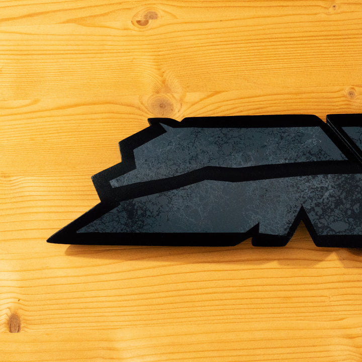 A Leper Sword cosplay prop from Darkest Dungeon with the cell-shadded look!