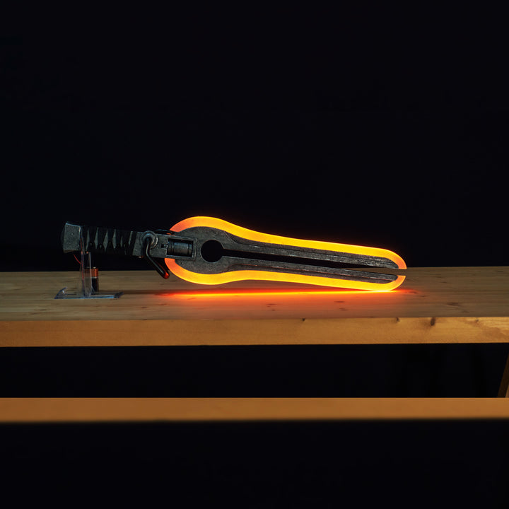The wonderful glowing cut-through-anything-blade, aka known as the Plasma Cutter from the Outer Worlds, is now available in all colours combined! Pop a battery in the handle and it's game time!