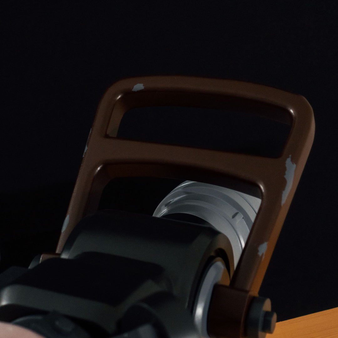 A TF2 Medic Qui-Fix cosplay prop that has two light function for its glowing barrel that is feature in Meet the Real Medic.