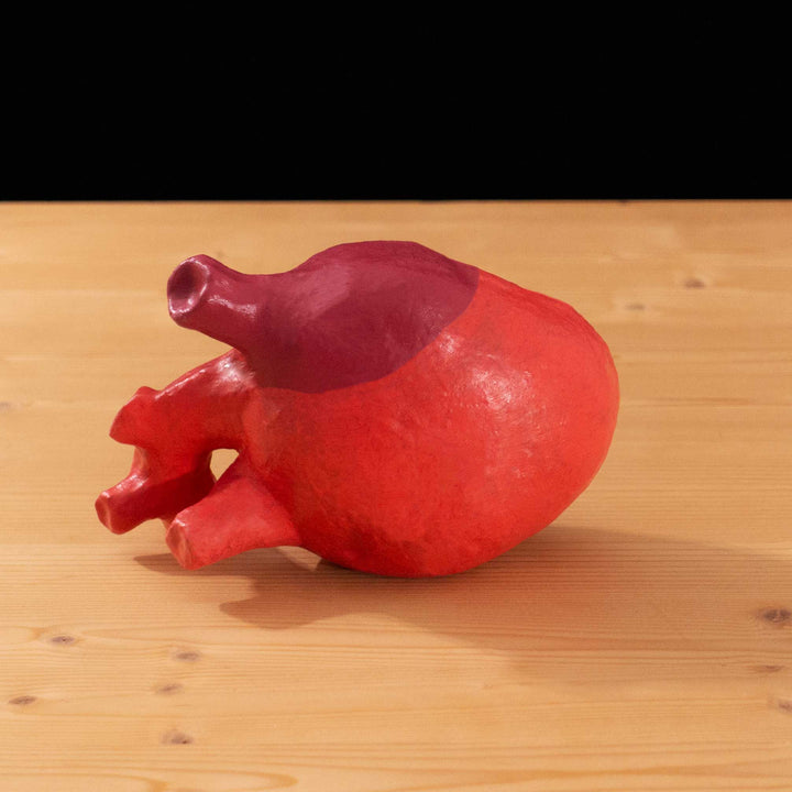 A tf2 Heavy's Heart Latex cosplay prop made for Meet the Real Medic 