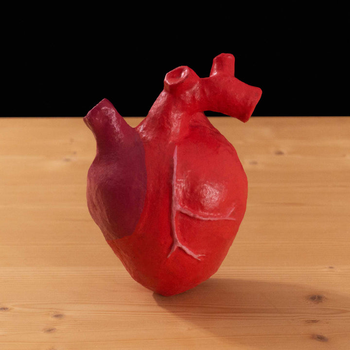 A tf2 Heavy's Heart Latex cosplay prop made for Meet the Real Medic 