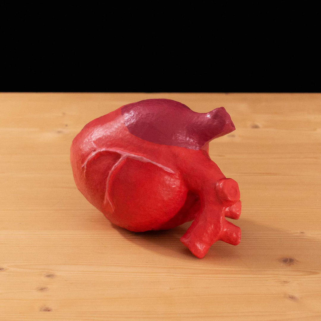 A tf2 Heavy's Heart Latex cosplay prop made for Meet the Real Medic 