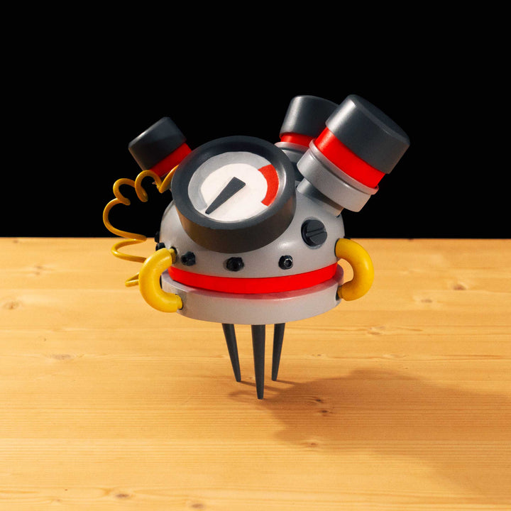 A tf2 Über Apparatus cosplay prop featured in meet the real medic with options for team color and electronics!