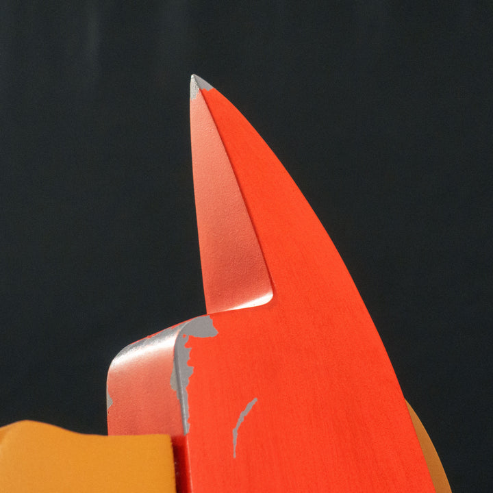 A TF2 Pyro Fire Axe cosplay prop with a wooden handle!