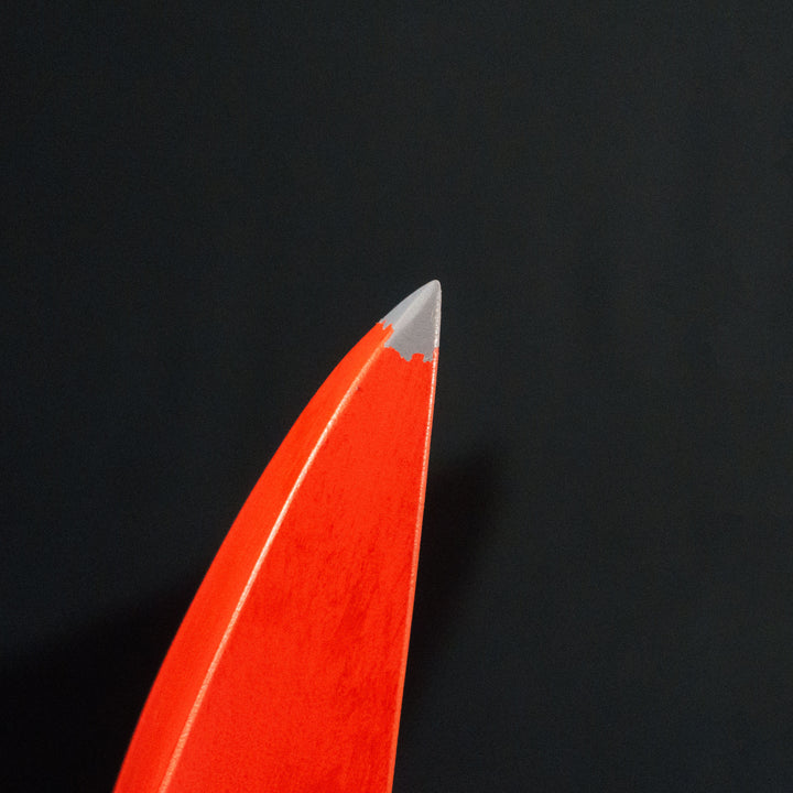 A TF2 Pyro Fire Axe cosplay prop with a wooden handle!