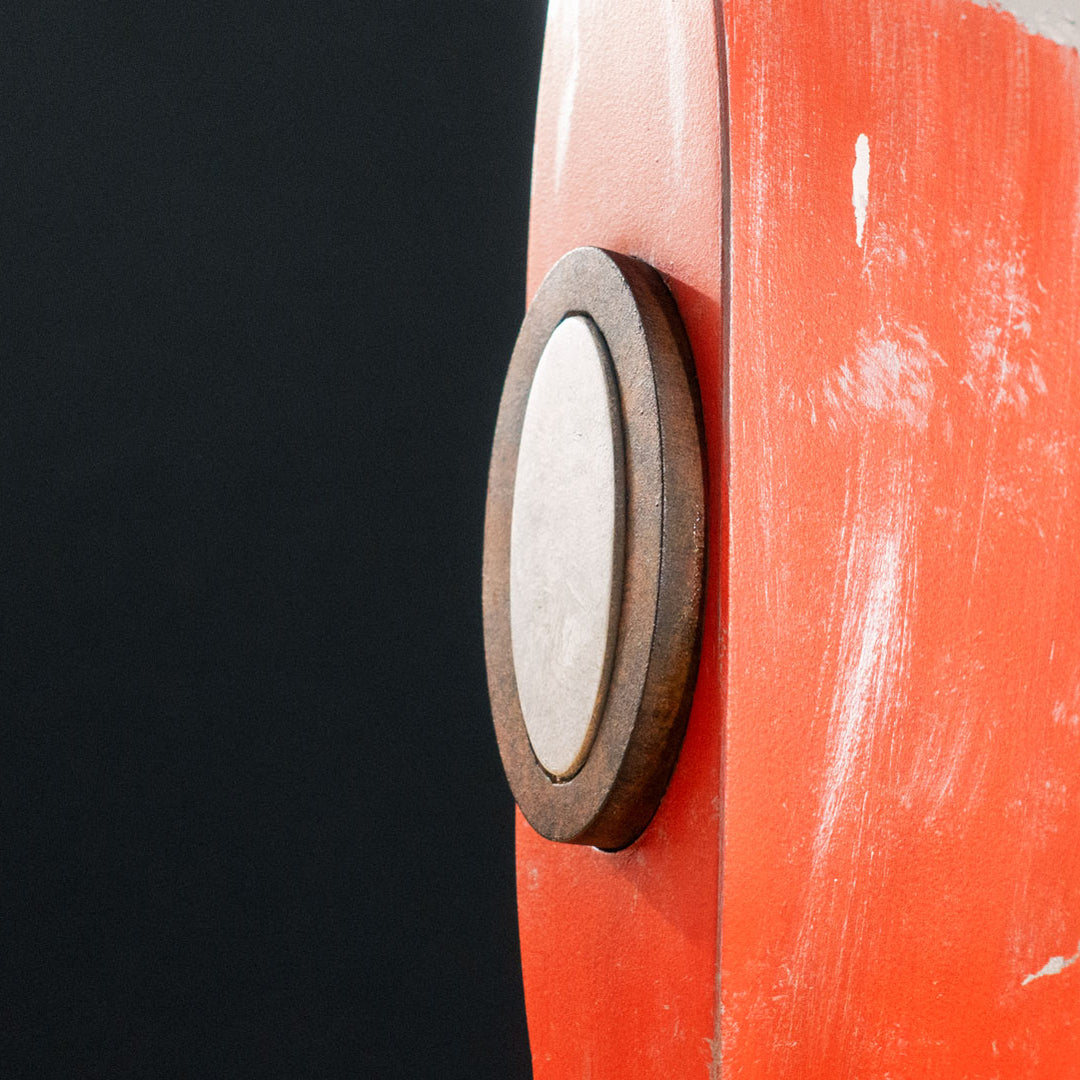 A TF2 Pyro Fire Axe cosplay prop with a Metal paint job