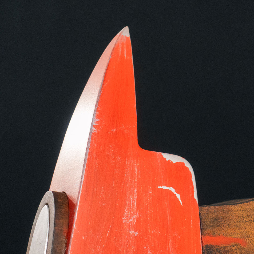 A TF2 Pyro Fire Axe cosplay prop with a Metal paint job