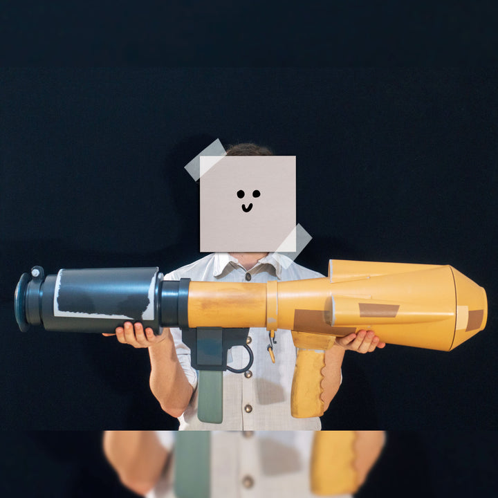 A TF2 Soldier The Original Rocket launcher cosplay prop! Full scale with a steel frame.