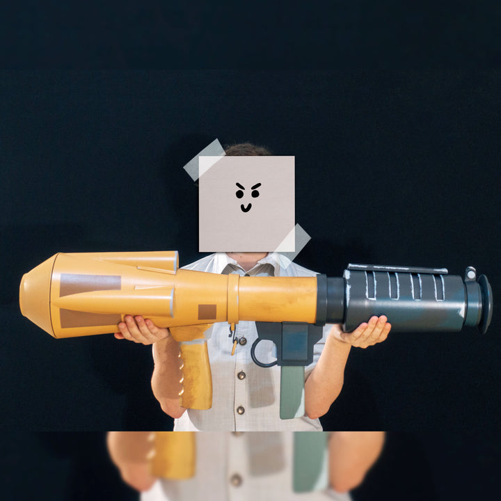 A TF2 Soldier The Original Rocket launcher cosplay prop! Full scale with a steel frame.