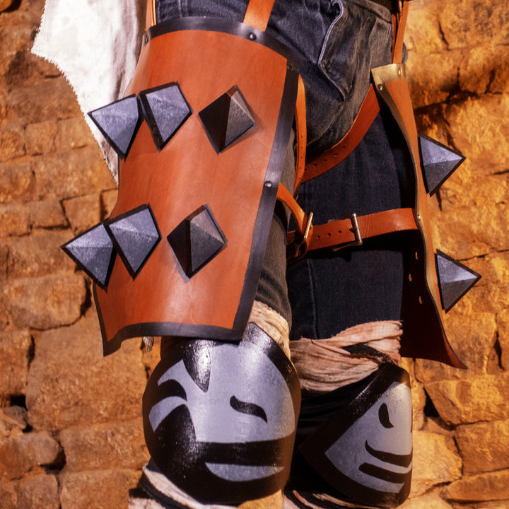 A full Leper cosplay bundle from Darkest Dungeon! Includes the Chest Armour, Wadders, Knee pads, Bandages, Cloak and Sword all with the cell-shadded look!