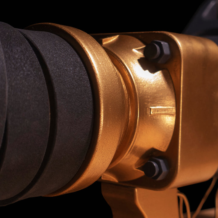 A TF2 Medic Australium Medigun prop for cosplay or collection with a glowing barrel!