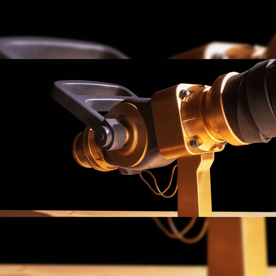 A TF2 Medic Australium Medigun prop for cosplay or collection with a glowing barrel!