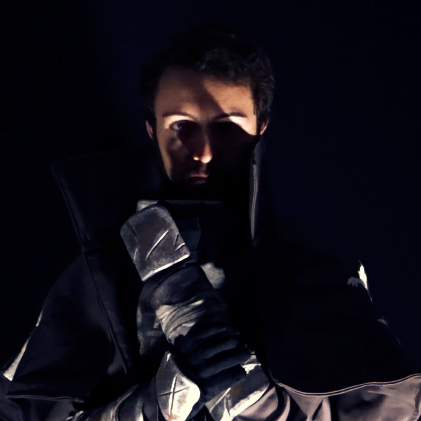 A Fallout New Vegas inspired full NCR Ranger cosplay featuring its main recognisable features: the Embroidered Duster Coat, the Chest Armour, Helmet with glowing lenses, Forearm plates, Gloves with another small steel cutout AND the Air tanks backpack being optional. All armour pieces but the helmet are done with High Density EVA Foam. 