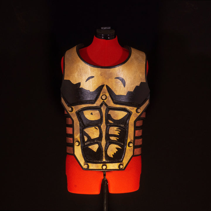 Our Leper Chest Plate Armor from Darkest Dungeon made out of foam, one size fit all but we work with custom measurements too. Comes with the whole desaturated and cell shaded look!