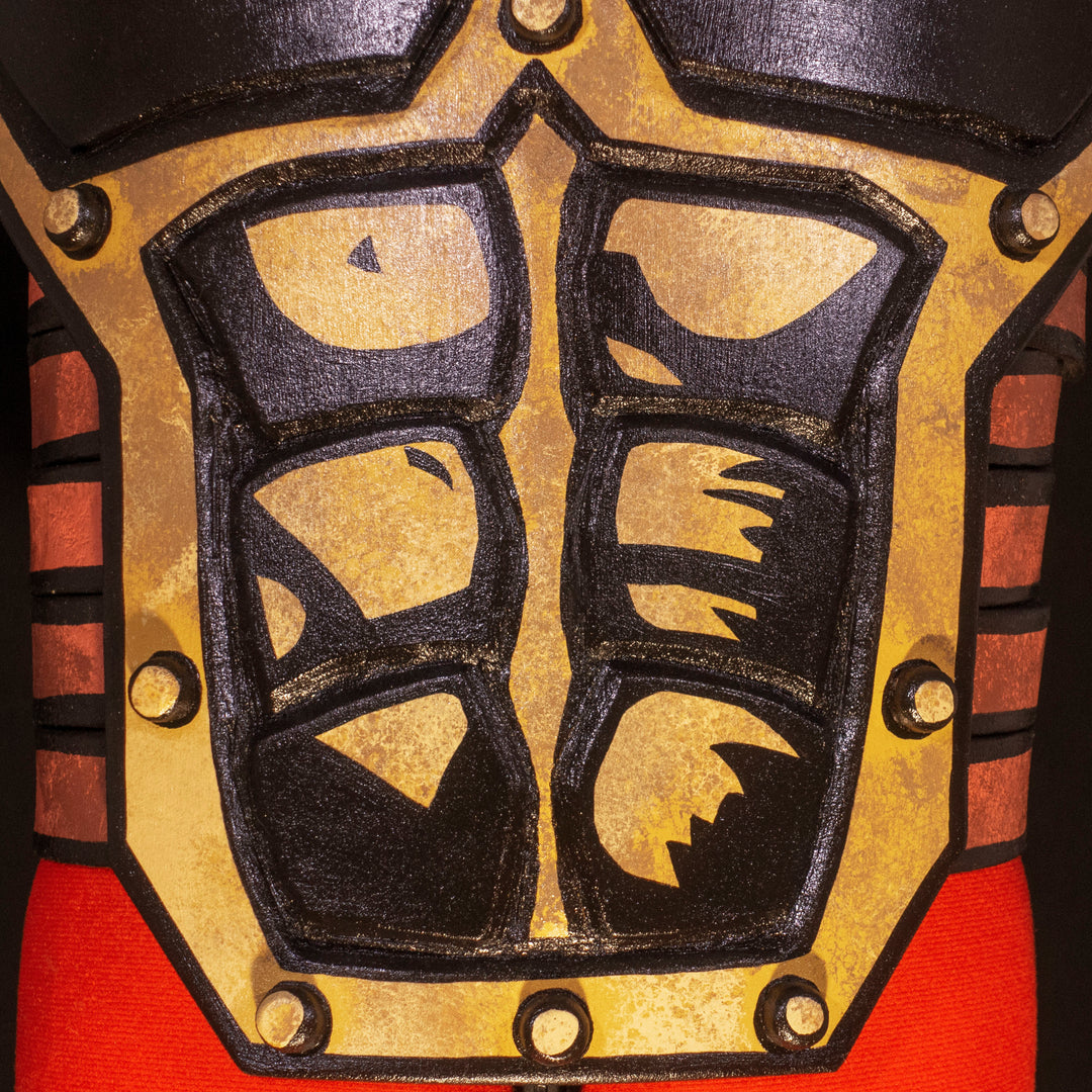 Our Leper Chest Plate Armor from Darkest Dungeon made out of foam, one size fit all but we work with custom measurements too. Comes with the whole desaturated and cell shaded look!