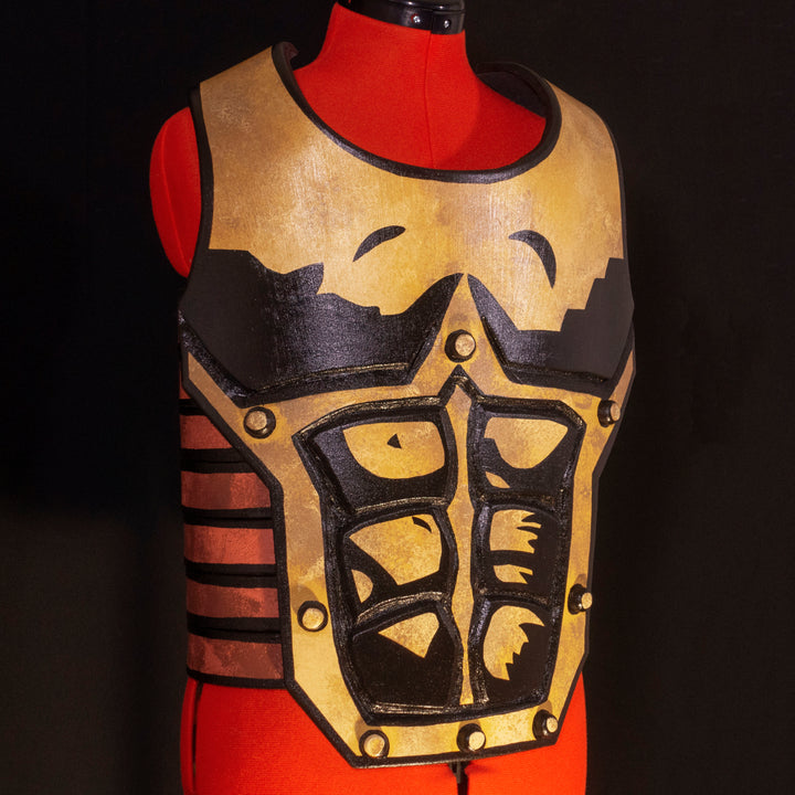 Our Leper Chest Plate Armor from Darkest Dungeon made out of foam, one size fit all but we work with custom measurements too. Comes with the whole desaturated and cell shaded look!