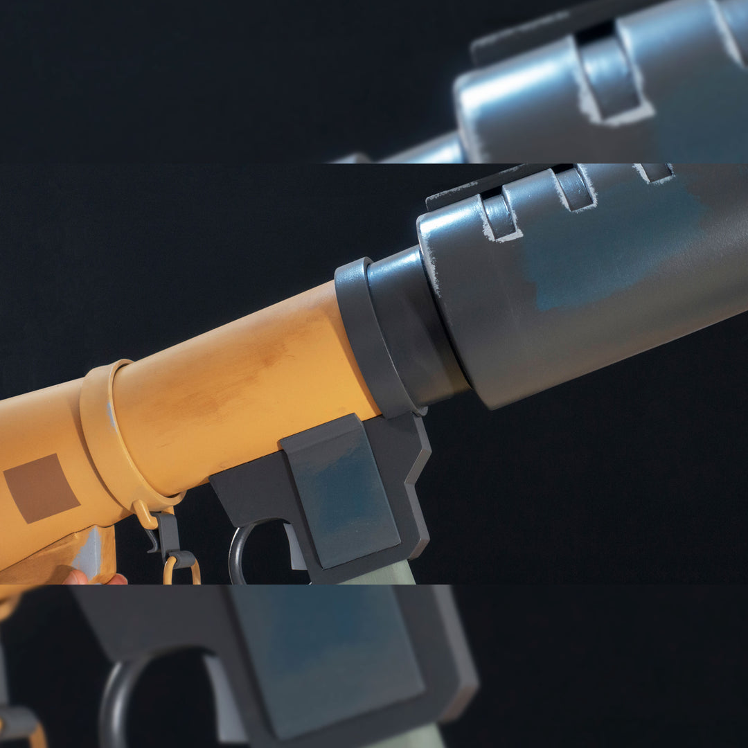 A TF2 Soldier The Original Rocket launcher cosplay prop! Full scale with a steel frame.