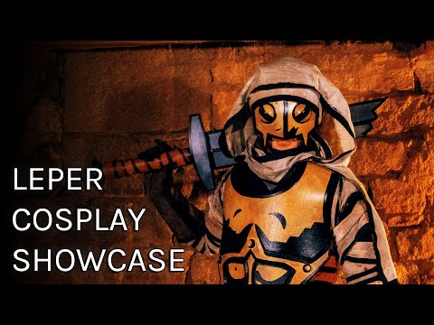 A full Leper cosplay bundle from Darkest Dungeon! Includes the Chest Armour, Wadders, Knee pads, Bandages, Cloak and Sword all with the cell-shadded look!